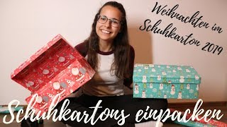 Schuhkarton in Geschenkpapier einpacken WiS [upl. by Eicnarf]