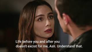 Siyah Beyaz Aşk 28 AsFer kiss part 2  English subs [upl. by Lydie]