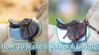 How To Make a Modelhorse Saddle  Schleich Saddle Tutorial [upl. by Resiak]