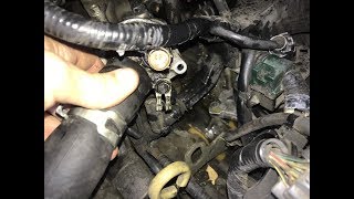 Thermostat and Engine Coolant Temperature Sensor Replacement [upl. by Eadas]