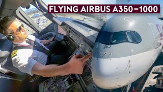 Flying the Largest Airbus Twin  A3501000 Qatar Airways [upl. by Terzas]