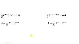 Lagrangian Maximizing CobbDouglas Production Function Subject to Cost Constraint [upl. by Moody]