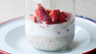 Strawberry Overnight Steel Cut Oats [upl. by Ichabod371]