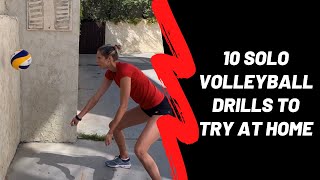 10 Solo Volleyball Drills To Try At Home [upl. by Manella]