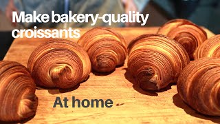 Make bakeryquality croissants at home using plain flour [upl. by Nahej]