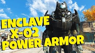 Fallout 4  Enclave X02 Power Armor Mod Spotlight  Location [upl. by Wendell551]