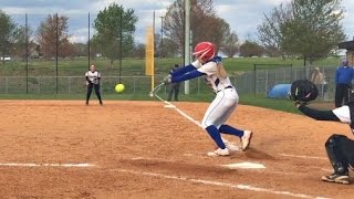 Sheridan Allen Softball Slaps Bunts Steals Volunteer State 42216 series [upl. by Quartus]