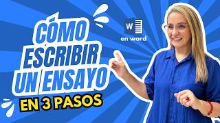 Redacta un Ensayo en 3 sencillos pasos [upl. by Anitac]