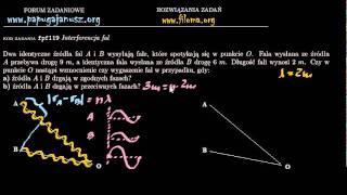 fpf119  Interferencja fal  Zadanie z fizyki  filomaorg [upl. by Neibaf]