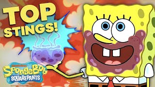 Top 12 Most Iconic Jellyfish Stings⚡ SpongeBob SquarePants [upl. by Eelir]