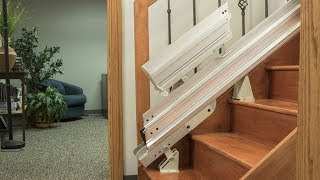 Power amp Manual Folding Stair Lift Rails  Bruno® [upl. by Fennelly]