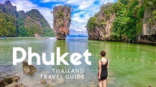 HIGHLIGHTS of Phuket Thailand Island hopping boat tour  TRAVEL GUIDE [upl. by Karel322]