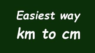 ✅ Convert Km to cm kilometer to centimeter with Example [upl. by Gisser254]