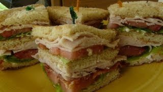 CLASSIC CLUB SANDWICH  How to make a CLUBHOUSE SANDWICH [upl. by Ane]