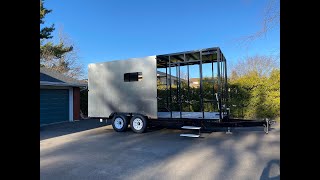 Enclosed trailer build  Episode 7  Outside skins [upl. by Job870]