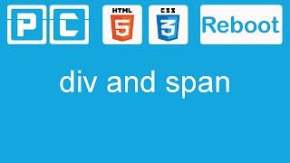 HTML5 and CSS3 beginners tutorial 18  div and span [upl. by Teahan]