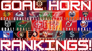 NHL Goal Horn Rankings 2022 [upl. by Aubyn]