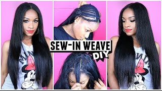 How to Do a SewIn Weave from Start to Finish Grace Hair Aliexpress [upl. by Nacim]