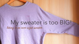 How to Make a Sweater Smaller Tutorial [upl. by Katheryn21]