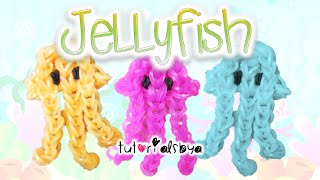 Jellyfish Rainbow Loom Charm Tutorial  How To [upl. by Fosdick]