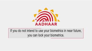 How to LockUnlock your Biometrics in Aadhaar [upl. by Belmonte619]