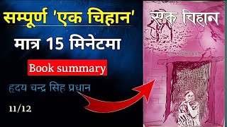 एक चिहान  ek chihan novel summary  ek chihan nepali upanyas class 12  ek chihan summary in nepali [upl. by Gaiser]