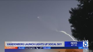 Vanderberg launch lights up SoCal sky [upl. by Cosmo]