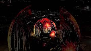 AMAZING MSG Sphere Las Vegas lights up [upl. by Refinney807]