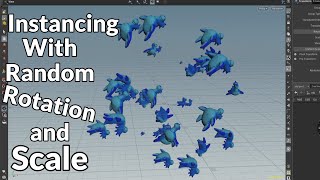 Instancing Objects With Random Rotation and Scale in Houdini [upl. by Eyaf]