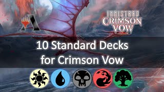 10 Standard decks for Crimson Vow [upl. by Uhsoj]