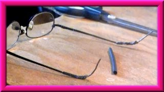 How To Repair The Temple Tips On Your Eyeglasses [upl. by Aerised141]