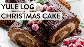 Yule Log Christmas Cake  Sallys Baking Recipes [upl. by Mic]