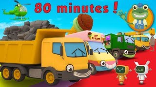 Dylan The Dump Truck and More Trucks For Kids  Geckos Garage [upl. by Valora]