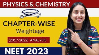 Chapterwise Weightage of PHYSICS amp CHEMISTRY  NEET 2023  NEET 2024 [upl. by Bentley360]