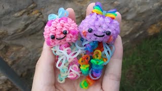 Loomigurumi Jellyfish Tutorial Rainbowloom [upl. by Nwahsor324]