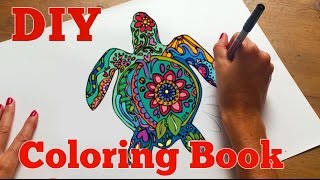 How to Make an Adult Coloring Book  DIY Coloring Book [upl. by Lehsreh]