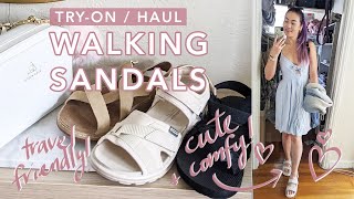 Comfiest Walking Sandals TryOn Haul amp Review Birkenstocks Chacos Keen ECCO  more [upl. by Laurinda]