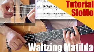 Tom Trauberts Blues fingerstyle guitar TABS tutorial slomo [upl. by Calesta]