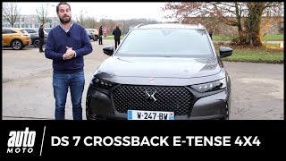 2019 DS7 Crossback ETense 4x4  premier essai de la version hybride [upl. by Kress]