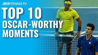 Top 10 OscarWorthy ATP Tennis Moments [upl. by Yentroc759]