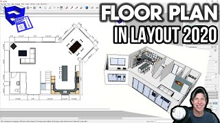 Creating a Floor Plan in LAYOUT 2020 from a SketchUp Model  Layout 2020 Part 1 [upl. by Poll]