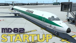 X Plane 11  Laminar MD82  Startup Tutorial [upl. by Imena150]