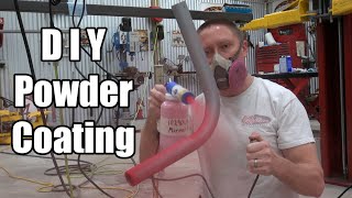 DIY Powder Coating  How to  Eastwood Co Kit Try Out [upl. by Aicre]