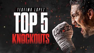 Top 5 Teofimo Lopez Knockouts [upl. by Nivrek]