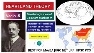 THE HEARTLAND THEORY BY MACKINDER  GEOPOLITICS  HindiEnglish [upl. by Comfort]