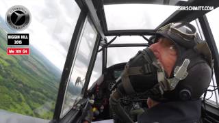 Flying Bf 109 G4 Red 7  Biggin Hill  Festival of Flight 2015  WOW [upl. by Garibold247]