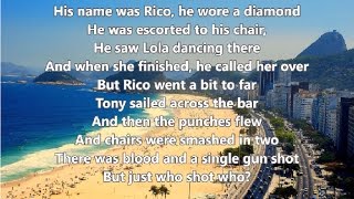 Copacabana  Barry Manilow  Lyrics [upl. by Yeldarb530]