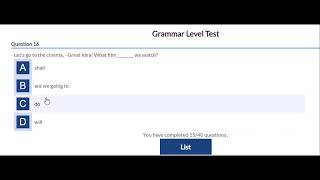 Oxford online english grammar level test with answers [upl. by Ariait]