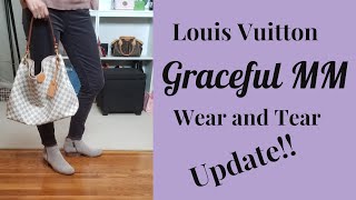 LOUIS VUITTON GRACEFUL MM  Wear and Tear UPDATE [upl. by Wolgast]