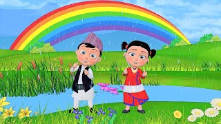 Pani Paryo पानी पर्यो  Nepali Rhymes for Kids  बाल गीत [upl. by Hesler]